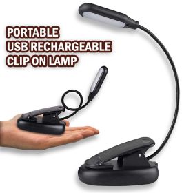 Flexible Clip On LED Light Lamp For Book Reading Tablet Laptop PC EReader