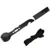 Camping Tableware Outdoor Stainless Steel Knife Spork Combo Multi-function Picnic Cutlery