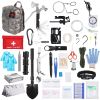 125Pcs Emergency Survival Gear Tactical First Aid Kit Supplies for Outdoor Adventure Camping Hiking Hunting