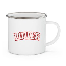 Enamel Camping Mug, Lover - Red