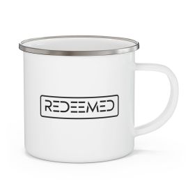 Enamel Camping Mug, Redeemed - Black