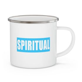 Enamel Camping Mug, Spiritual Light Blue