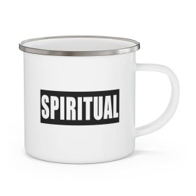 Enamel Camping Mug, Spiritual Black