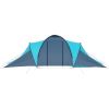 Camping Tent 6 Persons Blue and Light Blue