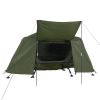 84.6*34.5*49.2in Collapsible Camping Tent with An Integrated Cot Green