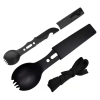 Camping Tableware Outdoor Stainless Steel Knife Spork Combo Multi-function Picnic Cutlery