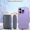 Electric Double Sided Hand Warmer 10000mAh Battery Backup Power Bank Rechargeable Hand Heater with 3 Temperature Levels Portable Pocket Warmer