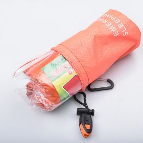 Tent Insulation Mat / Emergency Blanket (Option: Orange-With whistle bag)