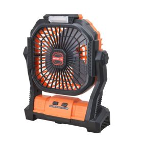 7800mAh Portable Camping Fan Rechargeable Multifunctional Mini Fan USB (Ships From: China, Color: Orange)