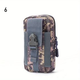 1pc Men's Denim Waist Bag For Outdoor Hiking (Style: Style 6)