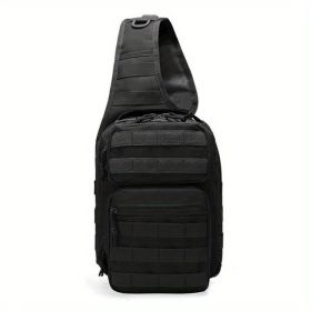 7L Large Capacity Waterproof Tactical Men's Chest Bag (Color: Black)