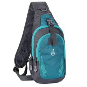 Chest Crossbody Bag Shoulder Bag for Men (Color: Blue, Type: Sports Bag)