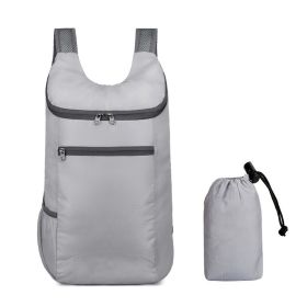 Outdoor Sports Bag for Camping Hiking Mountaineering Fishing (Color: Gray, Type: Sports Bag)