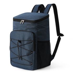 Large Capacity Portable Outdoor Picnic Backpack Cooler (Color: Blue, Type: Picnic Backpack)