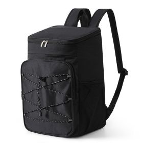 Large Capacity Portable Outdoor Picnic Backpack Cooler (Color: Black, Type: Picnic Backpack)